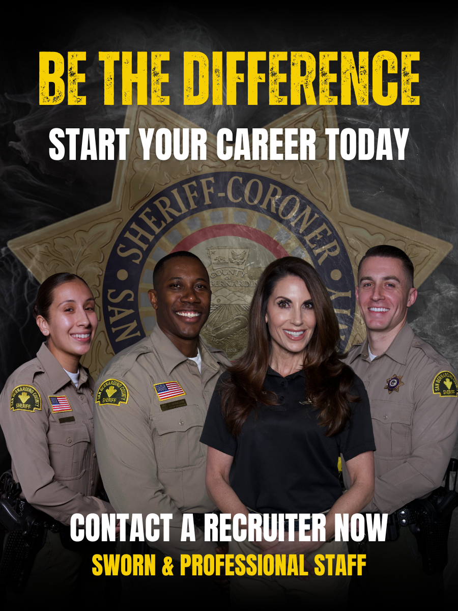 Current Jobs Openings – San Bernardino County Sheriff’s Jobs